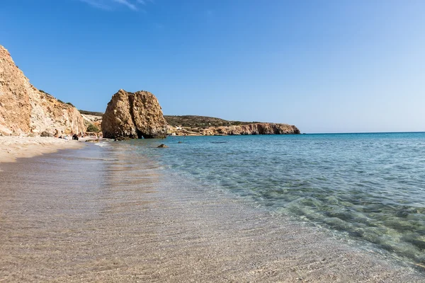 Όμορφα φυσικά χρώματα Παραλία Φυριπλάκα, Μήλος, Ελλάδα — Φωτογραφία Αρχείου