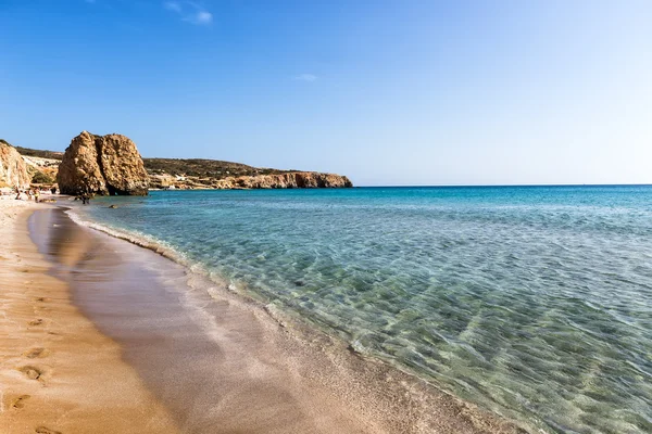 Firiplaka Beach, Milos, Yunanistan güzel doğal renkler — Stok fotoğraf
