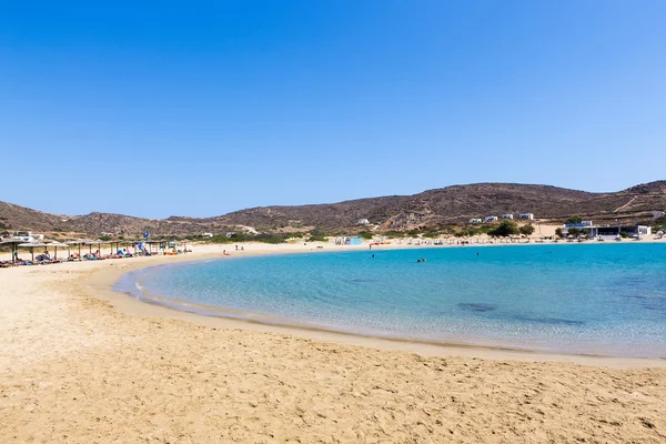 Flygfoto över stränderna i grekiska ön Ios island, Cyclad — Stockfoto