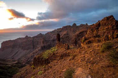 La Gomera ada peyzaj görünümü