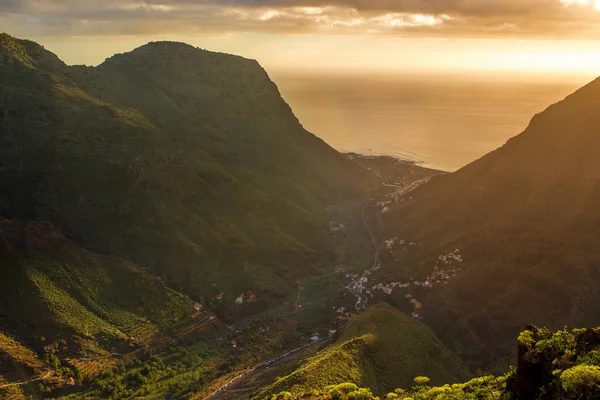 Krajina pohled na západní části ostrova La Gomera — Stock fotografie