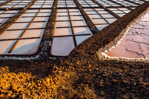 Fabricação de sal na ilha de La Palma — Fotografia de Stock