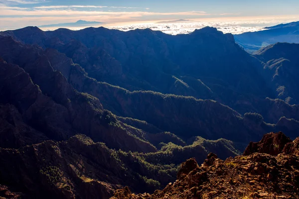 Sopečná krajina na ostrově La Palma — Stock fotografie