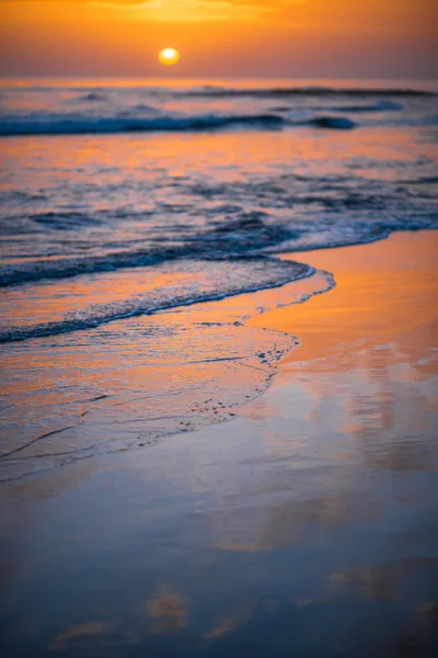 Beach on the sunaet — Stock Photo, Image