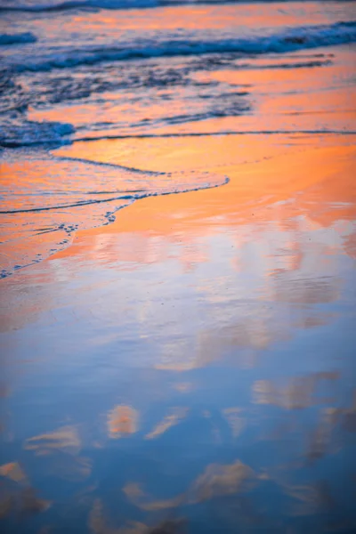 Beach on the sunaet — Stock Photo, Image