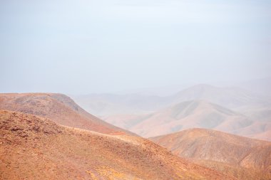 Fuerteventura Adası'nın, dağ manzarası