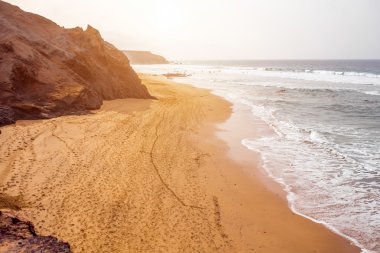 La Pared sahil Fuerteventura Adası