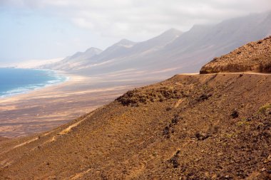 Fuerteventura adada cofete kıyı şeridi