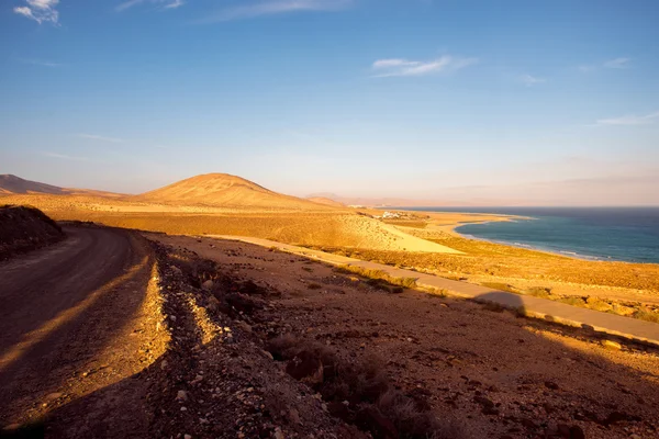 Praia de Sotavento na ilha de Fuerteventura — Fotografia de Stock