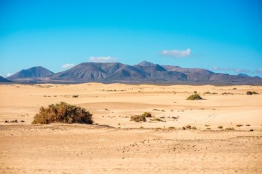 Dağ silsilesi Fuerteventura Adası