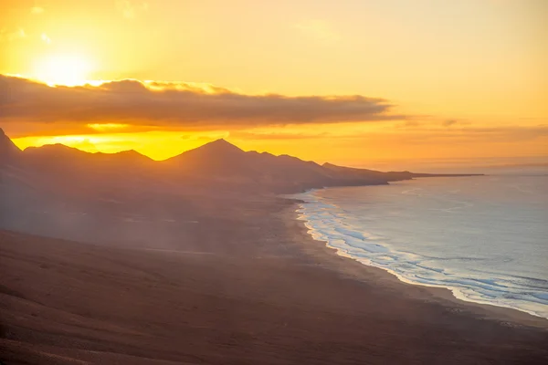 Cofete beach on Fuerteventura island — Stock Photo, Image