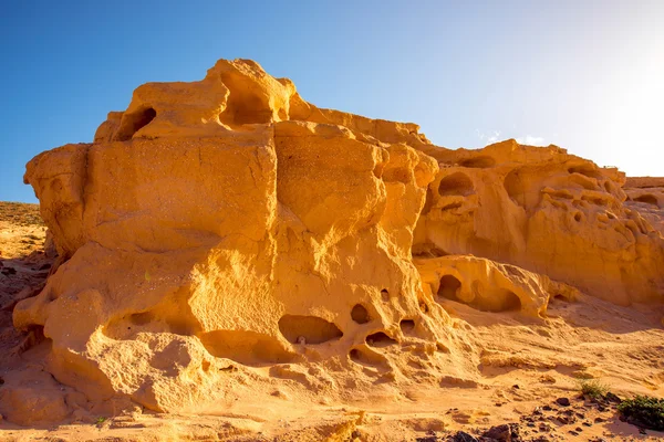 Sušený koryta na ostrově Fuerteventura — Stock fotografie