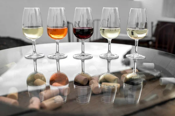 Zestaw dla degustacja wina — Zdjęcie stockowe