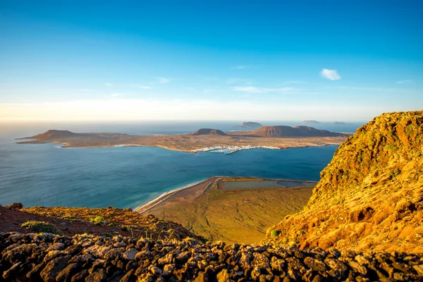 Ovanifrån på Graciosa island — Stockfoto