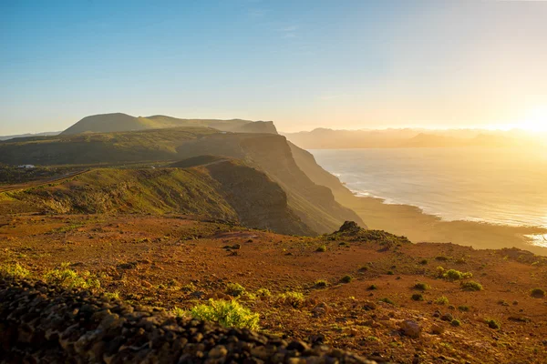 Montagne a nord dell'isola di Lanzarote — Foto Stock