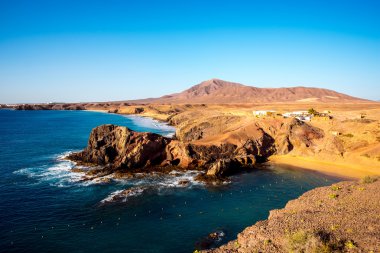 Papagayo plaj Lanzarote Adası