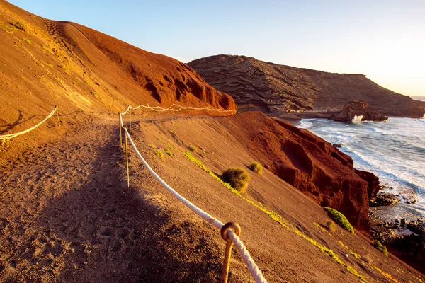 Sentiero per la baia di El Golfo — Foto Stock