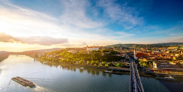 Bratislava cityscape view on the old town — Stock Photo, Image