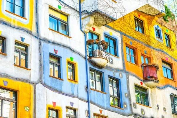 Hundertwasserbau in wien — Stockfoto