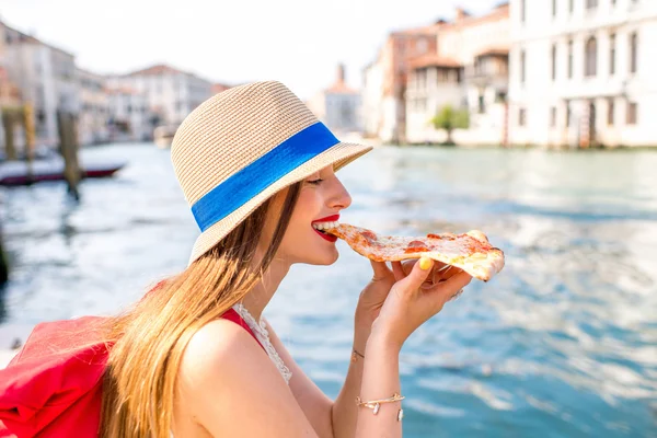 Comida callejera italiana en Venecia — Foto de Stock