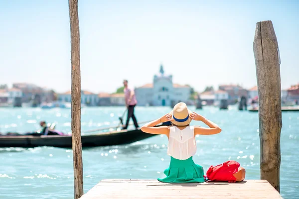 Femme voyageant à Venise — Photo