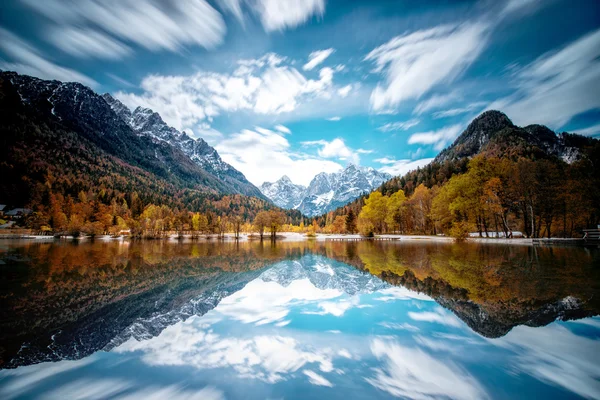 Vista paisagem em alpes eslovenos — Fotografia de Stock