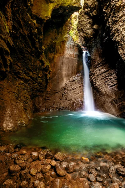 Kozjak waterval in Slovenië — Stockfoto