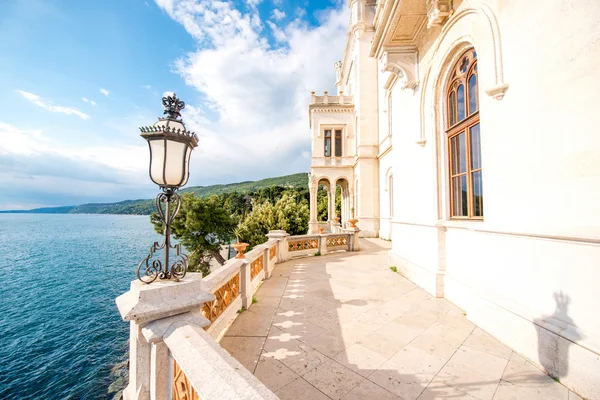 Miramare castle terrace — Stockfoto