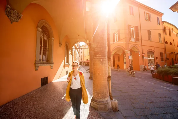 Passeggiata studentesca a Bologna — Foto Stock