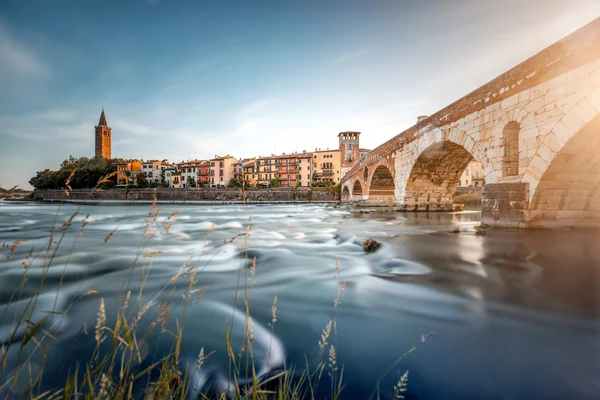 Vista da paisagem urbana de Verona — Fotografia de Stock