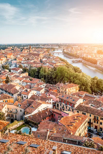 Εναέρια άποψη για την πόλη Βερόνα — Φωτογραφία Αρχείου