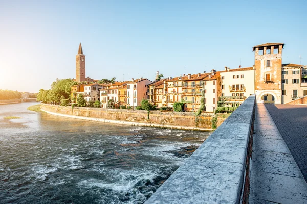 Vista da paisagem urbana de Verona — Fotografia de Stock