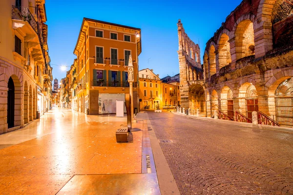 Verona natt se — Stockfoto