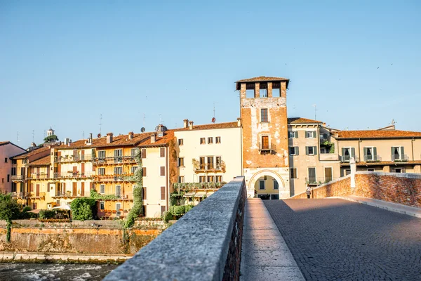 Verona vista sul paesaggio urbano — Foto Stock