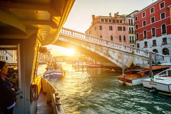 Vaporetto vervoer in Venetië — Stockfoto