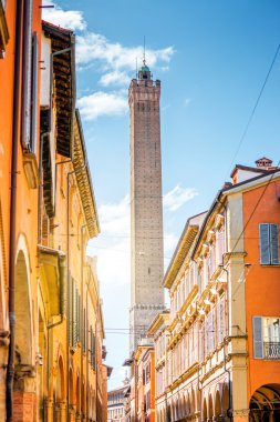 Bologna şehir cadde görünümü