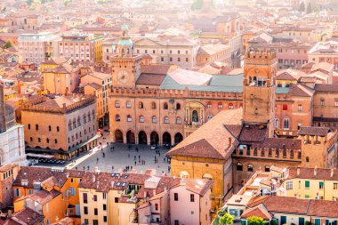 Bologna cityscape view clipart