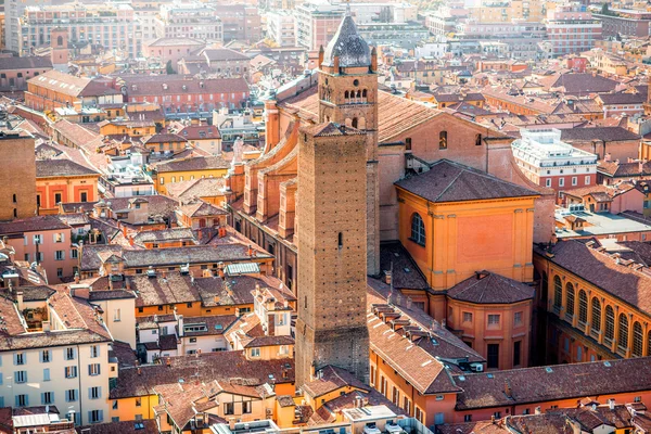 Zobacz panoramę miasta Bolonia — Zdjęcie stockowe