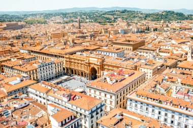 Floransa cityscape görünümü