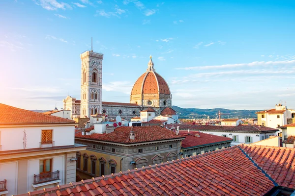 Výhledem na panoráma města Florencie — Stock fotografie