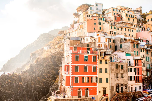 Riomaggiore gamla stad i Italien — Stockfoto