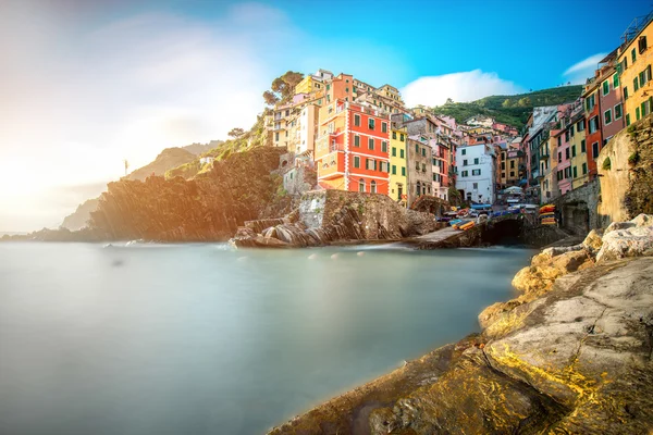 Riomaggiore město v Itálii — Stock fotografie