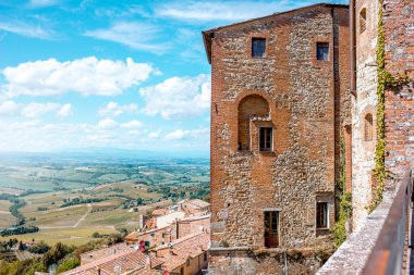 Montepulciano görünümünde manzara