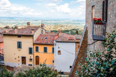 Montepulciano görünümünde manzara