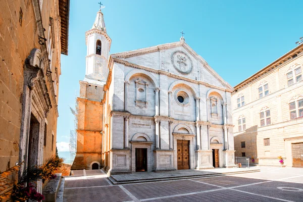 Pienza church in Tuscany — Stock Photo, Image