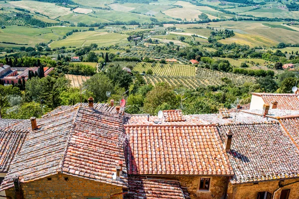 Landscape view in Montepulciano Royalty Free Stock Photos