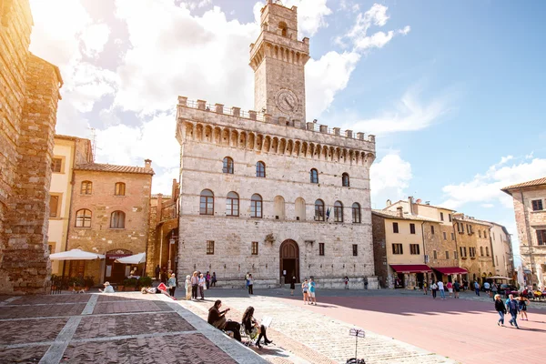 Vista da paisagem urbana de Montepulciano — Fotografia de Stock