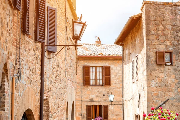 Pemandangan jalanan Montepulciano — Stok Foto