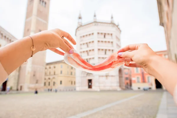 Prosciutto a Parma — Foto Stock