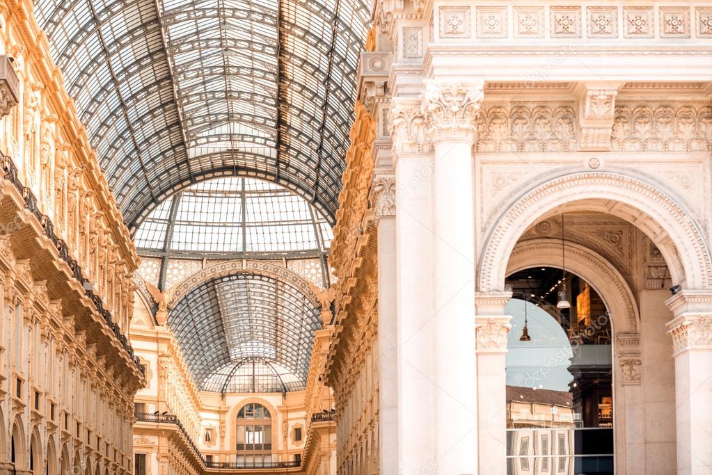 Old shopping gallery in Milan